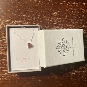 silver heart necklace